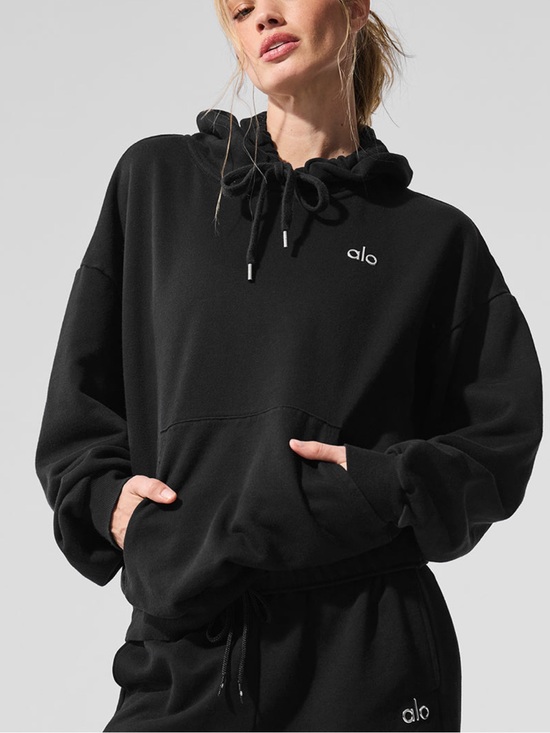 ALO Yoga Tops - Alo Yoga Accolade Hoodie - Black Size Large